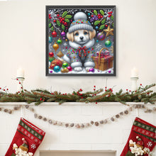 Load image into Gallery viewer, Christmas Dog 40*40CM Full Round Drill Diamond Painting Drill Diamond Painting
