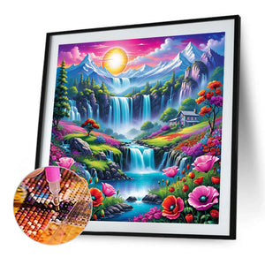 Fall 50*50CM Full Round Drill Diamond Painting Drill Diamond Painting