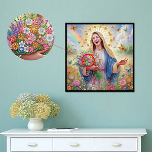 Our Lady Of Jesus 40*40CM Special Shaped Drill Diamond Painting Drill Diamond Painting