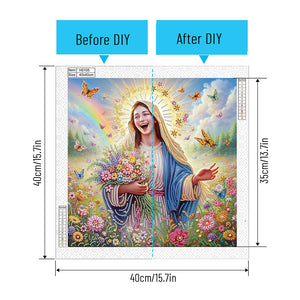 Our Lady Of Jesus 40*40CM Special Shaped Drill Diamond Painting Drill Diamond Painting