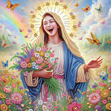 Load image into Gallery viewer, Our Lady Of Jesus 40*40CM Special Shaped Drill Diamond Painting Drill Diamond Painting
