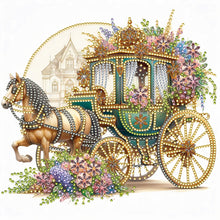 Load image into Gallery viewer, Owl Bird Carriage 30*30CM Special Shaped Drill Diamond Painting Drill Diamond Painting
