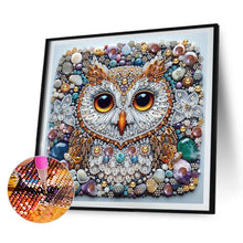 Load image into Gallery viewer, Owl Bird Carriage 30*30CM Special Shaped Drill Diamond Painting Drill Diamond Painting
