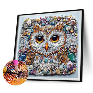 Owl Bird Carriage 30*30CM Special Shaped Drill Diamond Painting Drill Diamond Painting