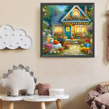 Load image into Gallery viewer, Flowers And Fruits House Front Yard 40*40CM Full Round Drill Diamond Painting Drill Diamond Painting
