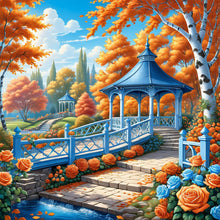 Load image into Gallery viewer, Autumn Maple Leaf Garden 40*40CM Full Round Drill Diamond Painting Drill Diamond Painting
