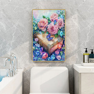 Crystal Flower Book Butterfly 40*60CM Full Round Drill Diamond Painting Drill Diamond Painting