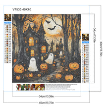 Load image into Gallery viewer, Halloween Souls Night 40*40CM Full Round Drill Diamond Painting Drill Diamond Painting
