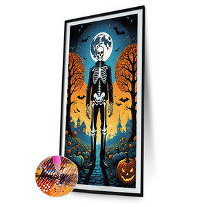 Halloween Skeleton Man 40*70CM Full Round Drill Diamond Painting Drill Diamond Painting