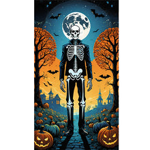 Load image into Gallery viewer, Halloween Skeleton Man 40*70CM Full Round Drill Diamond Painting Drill Diamond Painting
