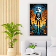 Load image into Gallery viewer, Halloween Skeleton Man 40*70CM Full Round Drill Diamond Painting Drill Diamond Painting
