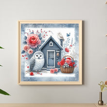 Load image into Gallery viewer, Garden Owl 40*40CM Full Round Drill Diamond Painting Drill Diamond Painting
