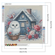 Load image into Gallery viewer, Garden Owl 40*40CM Full Round Drill Diamond Painting Drill Diamond Painting
