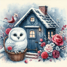 Load image into Gallery viewer, Garden Owl 40*40CM Full Round Drill Diamond Painting Drill Diamond Painting
