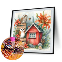 Load image into Gallery viewer, Garden Owl 40*40CM Full Round Drill Diamond Painting Drill Diamond Painting
