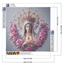 Load image into Gallery viewer, Virgin And Rose 40*40CM Full Round Drill Diamond Painting Drill Diamond Painting
