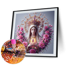 Load image into Gallery viewer, Virgin And Rose 40*40CM Full Round Drill Diamond Painting Drill Diamond Painting
