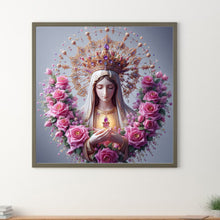 Load image into Gallery viewer, Virgin And Rose 40*40CM Full Round Drill Diamond Painting Drill Diamond Painting
