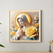 Load image into Gallery viewer, Yellow Rose And Virgin 40*40CM Full Round Drill Diamond Painting Drill Diamond Painting
