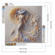 Load image into Gallery viewer, Temperament Girl 40*40CM Full Round Drill Diamond Painting Drill Diamond Painting
