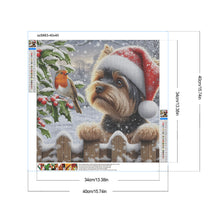 Load image into Gallery viewer, Christmas Dog 40*40CM(Canvas) Full Round Drill Diamond Painting
