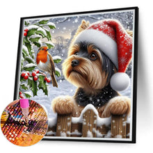 Load image into Gallery viewer, Christmas Dog 40*40CM(Canvas) Full Round Drill Diamond Painting
