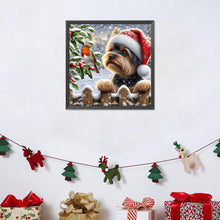 Load image into Gallery viewer, Christmas Puppy 40*40CM(Canvas) Full Round Drill Diamond Painting
