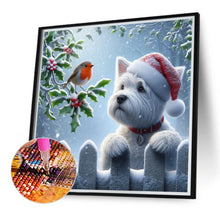 Load image into Gallery viewer, Christmas Puppy 40*40CM(Canvas) Full Round Drill Diamond Painting
