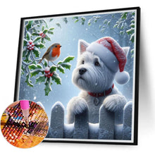 Load image into Gallery viewer, Christmas Dog 40*40CM(Canvas) Full Round Drill Diamond Painting
