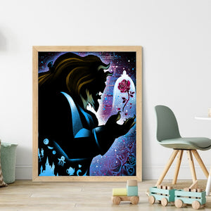 Huancan - Disney - Beauty And The Beast - 40*50CM 14CT 2 Stamped Cross Stitch