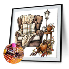 Load image into Gallery viewer, Pumpkin Sofa 30*30CM Full Round Drill Diamond Painting Drill Diamond Painting
