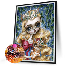 Load image into Gallery viewer, Fox Blonde Girl 40*50CM Full Round Drill Diamond Painting Drill Diamond Painting
