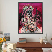 Load image into Gallery viewer, Undead Makeup Pink Hair Girl 40*50CM Full Round Drill Diamond Painting Drill Diamond Painting
