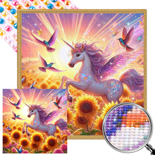 Load image into Gallery viewer, Hummingbirds And Unicorns 40*40CM Full AB Round Drill Diamond Painting Drill Diamond Painting
