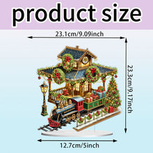 Load image into Gallery viewer, Acrylic Special Shape Christmas Train Station Diamond Desktop Ornaments

