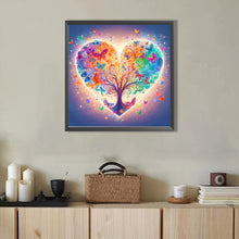 Load image into Gallery viewer, Butterfly Love Tree 40*40CM Full AB Round Drill Diamond Painting Drill Diamond Painting
