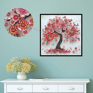 Paper Drawing Tree Of Life 30*30CM Special Shaped Drill Diamond Painting Drill Diamond Painting