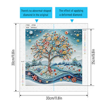 Load image into Gallery viewer, Paper Drawing Tree Of Life 30*30CM Special Shaped Drill Diamond Painting Drill Diamond Painting
