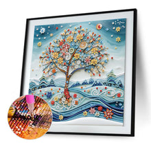 Load image into Gallery viewer, Paper Drawing Tree Of Life 30*30CM Special Shaped Drill Diamond Painting Drill Diamond Painting
