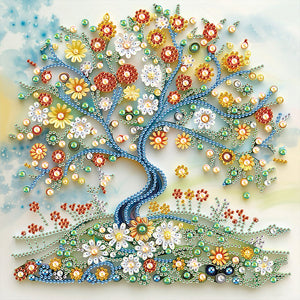 Paper Drawing Tree Of Life 30*30CM Special Shaped Drill Diamond Painting Drill Diamond Painting