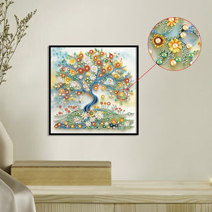 Paper Drawing Tree Of Life 30*30CM Special Shaped Drill Diamond Painting Drill Diamond Painting