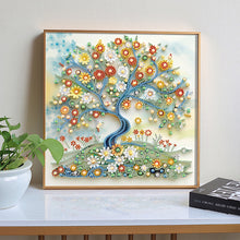 Load image into Gallery viewer, Paper Drawing Tree Of Life 30*30CM Special Shaped Drill Diamond Painting Drill Diamond Painting
