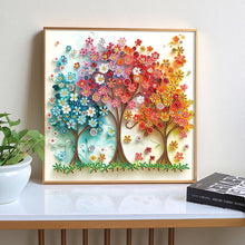 Load image into Gallery viewer, Paper Drawing Tree Of Life 30*30CM Special Shaped Drill Diamond Painting Drill Diamond Painting
