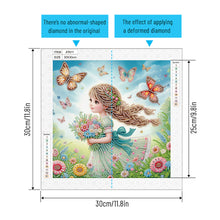 Load image into Gallery viewer, Cute Little Girl 30*30CM Special Shaped Drill Diamond Painting Drill Diamond Painting
