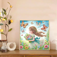 Load image into Gallery viewer, Cute Little Girl 30*30CM Special Shaped Drill Diamond Painting Drill Diamond Painting
