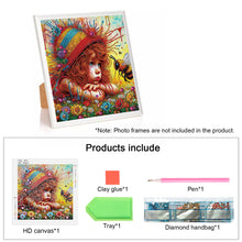 Load image into Gallery viewer, Cute Little Girl 30*30CM Special Shaped Drill Diamond Painting Drill Diamond Painting
