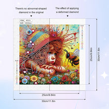 Load image into Gallery viewer, Cute Little Girl 30*30CM Special Shaped Drill Diamond Painting Drill Diamond Painting
