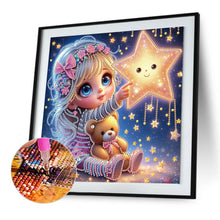 Load image into Gallery viewer, Cute Little Girl 30*30CM Special Shaped Drill Diamond Painting Drill Diamond Painting
