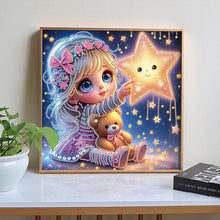 Load image into Gallery viewer, Cute Little Girl 30*30CM Special Shaped Drill Diamond Painting Drill Diamond Painting
