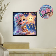 Load image into Gallery viewer, Cute Little Girl 30*30CM Special Shaped Drill Diamond Painting Drill Diamond Painting
